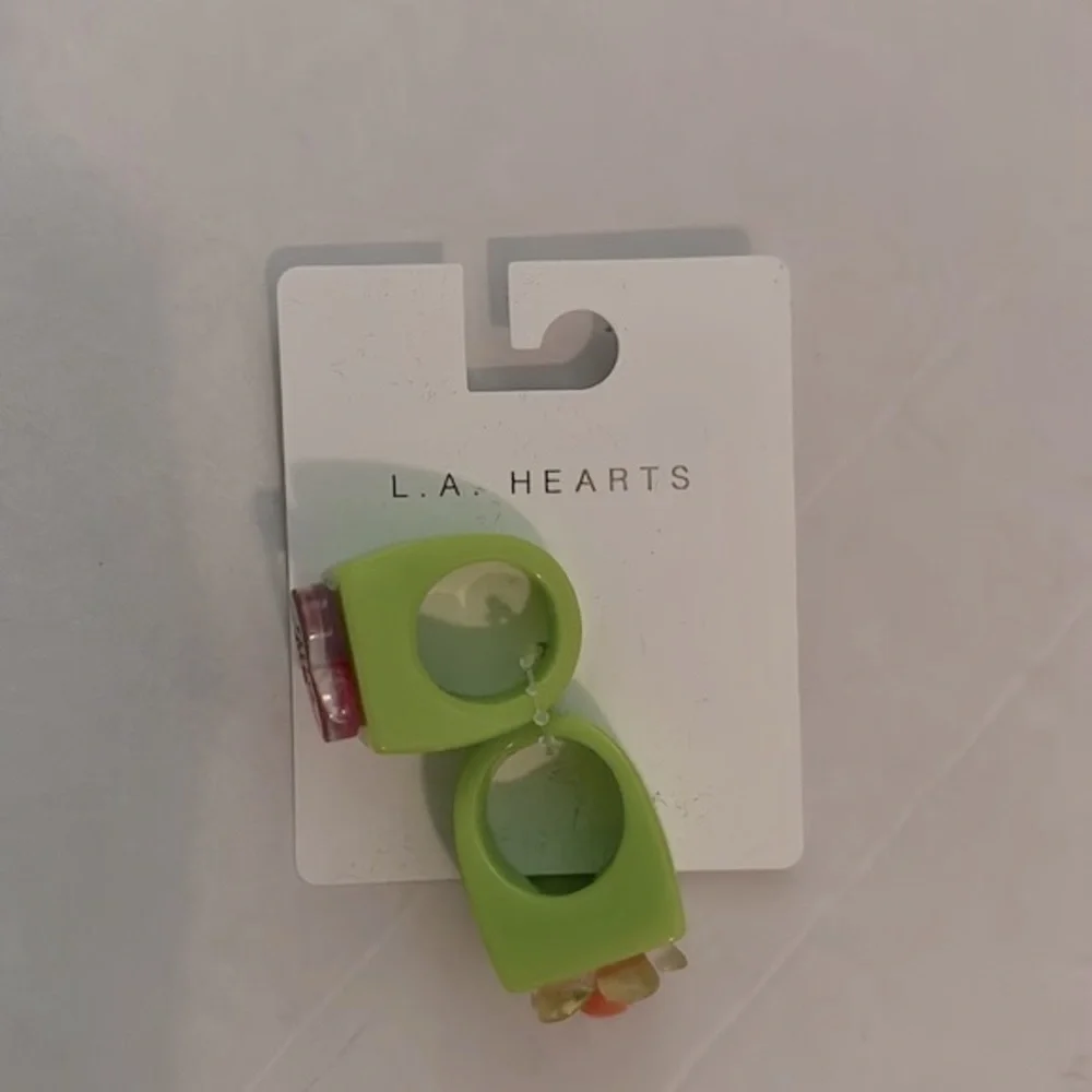 LA Hearts 2 Pack Disco Rings size 6